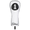 Headcover Titleist White & Black Leather Driver Headcover 