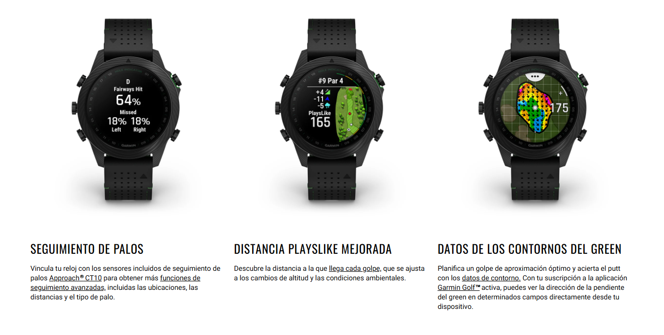 Gps/Rangefinder Garmin Marq Golfer (Gen 2)   Carbon Edición