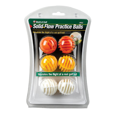 Pelota JEF World of Golf Multicolored Solid Practice Balls 6 pack