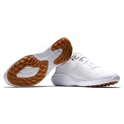 Zapato FootJoy Flex Women 2022 White/White/Tan