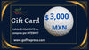 Gift Card Golf Express por $3,000 MXN
