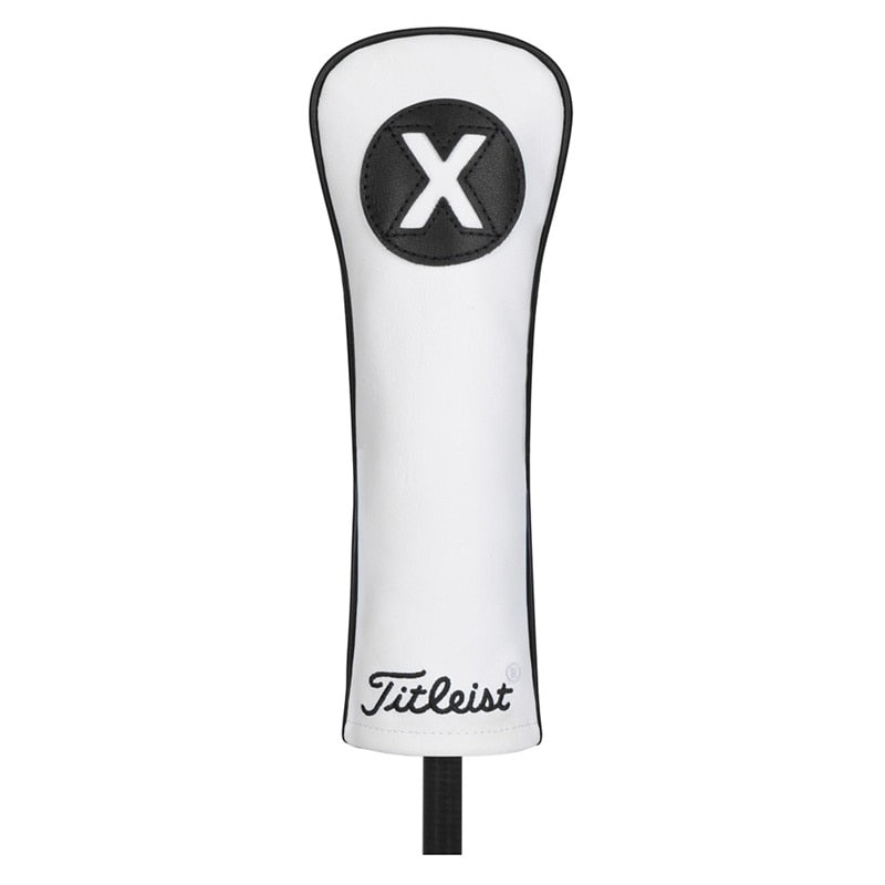 Headcover Titleist White & Black Leather Hybrid Headcover 