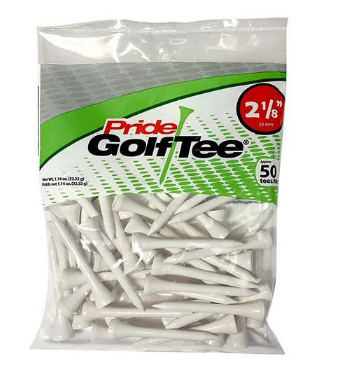 Pride Evolution Plastic PTS 2-3/4 Pack of 30 Golf Tees - blanco