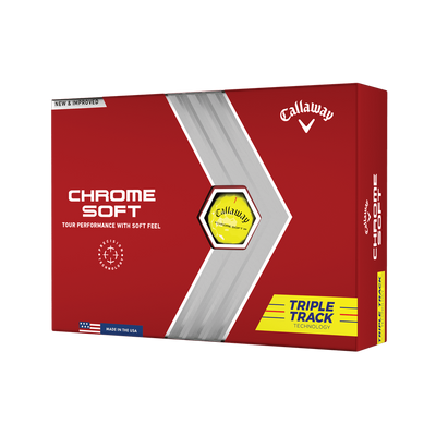 Pelota Callaway Chrome Soft Triple Track Yellow
