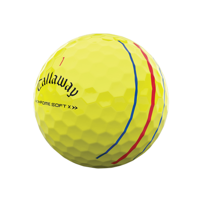 Pelota Callaway Chrome Soft X Triple Track Yellow