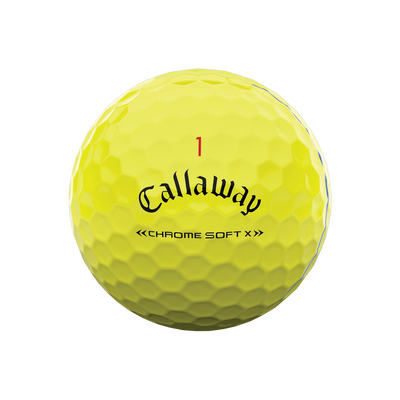 Pelota Callaway Chrome Soft X Triple Track Yellow